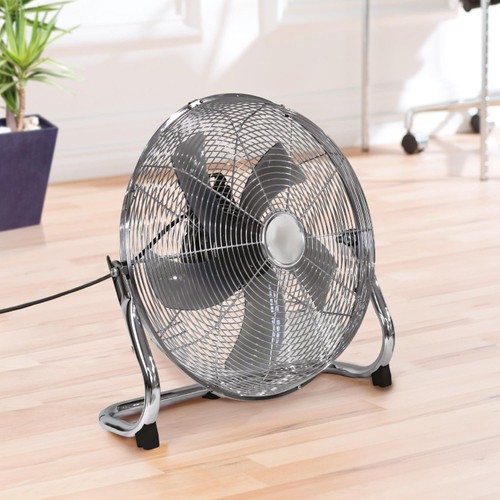 Fine Elements 16 Inch Chrome Floor Fan