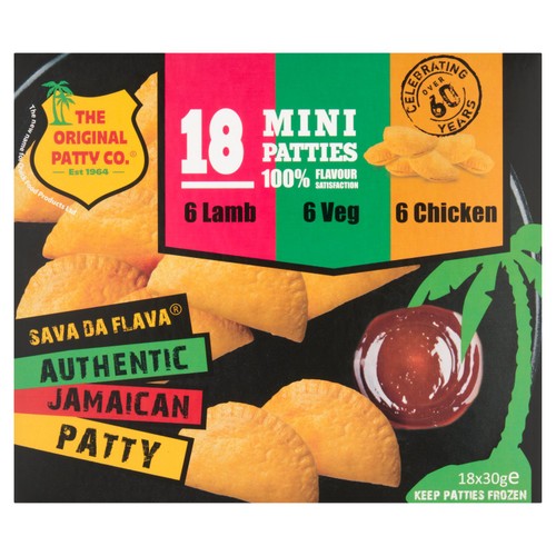 The Original Patty Co. Mini Patties Lamb,Veg & Chicken   18 x 30g