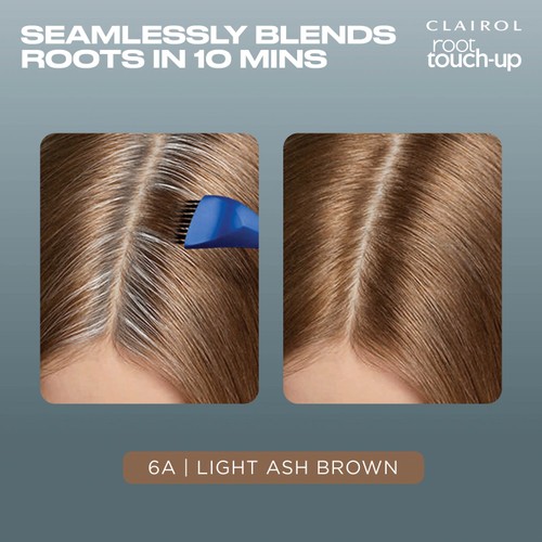 Clairol Root Touch Up Permanent Hair Dye 6A Light Ash Brown thumbnail 2