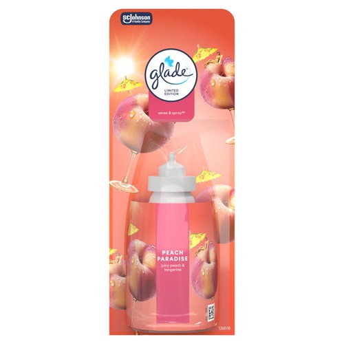 Glade Sense Peach Paradise Automatic Air Freshener.