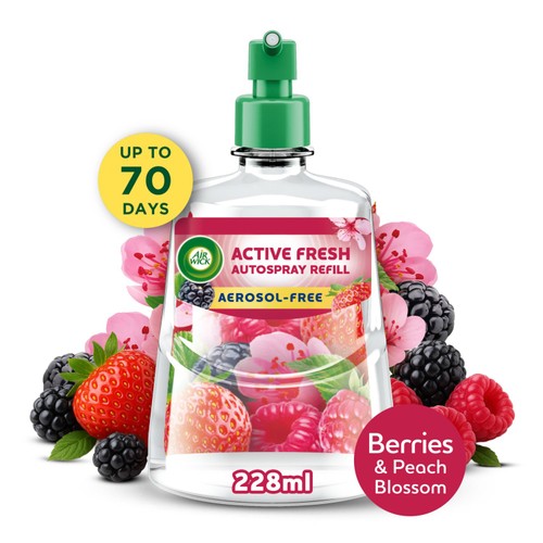 Air Wick Fresh Berries & Peach Blossom 24/7 Active Fresh Refill