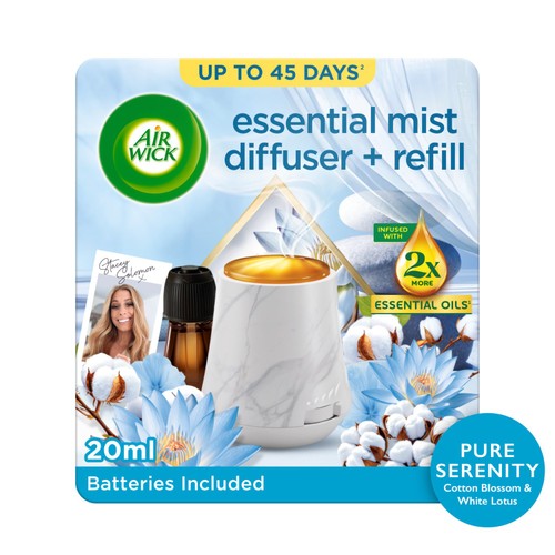 Air Wick Essential Mist Diffuser + Refill Pure Serenity Kit
