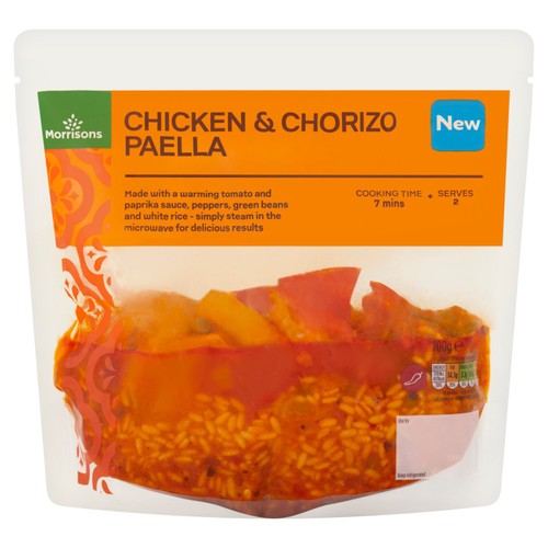 Morrisons Chicken & Chorizo Paella Fresh Meal Bag for 2 700g