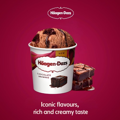 Haagen-Dazs Chocolate Brownie Ice Cream thumbnail 3
