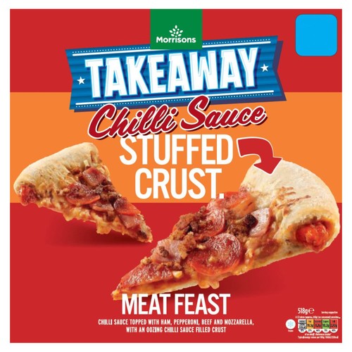 Morrisons Spicy Sauce Filled Crust Meat Feast Pizza