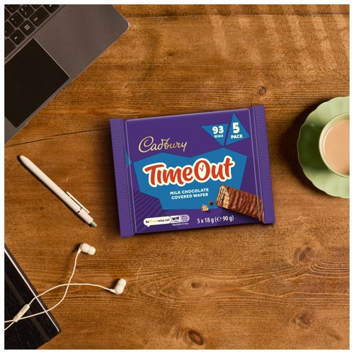 Cadbury Timeout Chocolate Wafer Bars   5 x 18g thumbnail 3