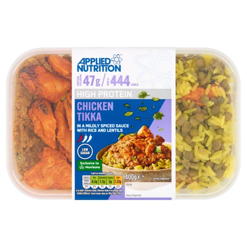 Applied Nutrition High Protein Chicken Tikka With Rice   400g
