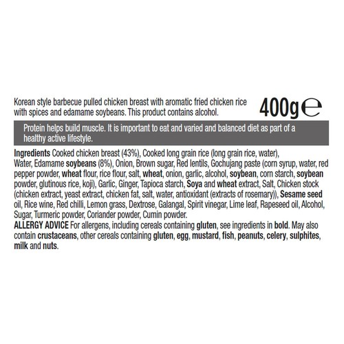 Applied Nutrition High Protein Korean Style BBQ Chicken With Rice   400g thumbnail 4