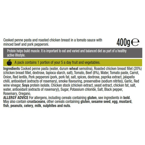 Applied Nutrition High Protein Meat Feast Pasta    400g thumbnail 4