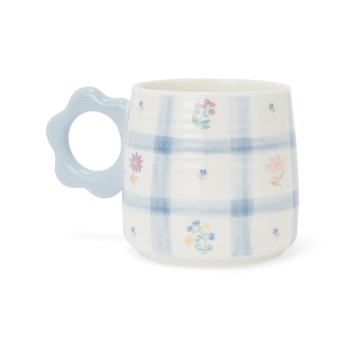 Nutmeg Home Floral Check Mug