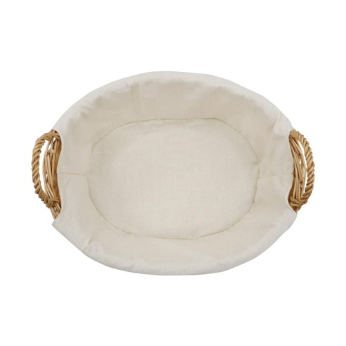 JVL Acacia Oval Storage Basket Honey thumbnail 2