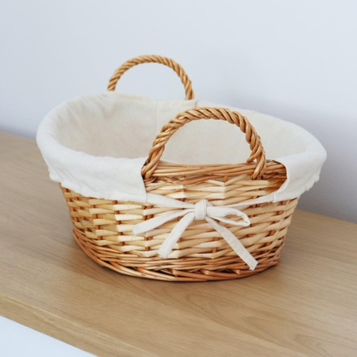 JVL Acacia Oval Storage Basket Honey thumbnail 5