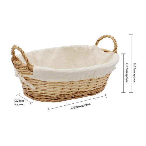 JVL Acacia Oval Storage Basket Honey thumbnail 6