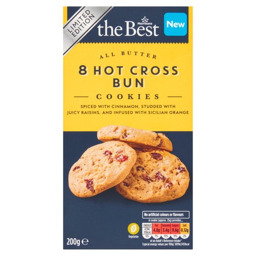 Morrisons The Best All Butter Hot Cross Bun Cookies