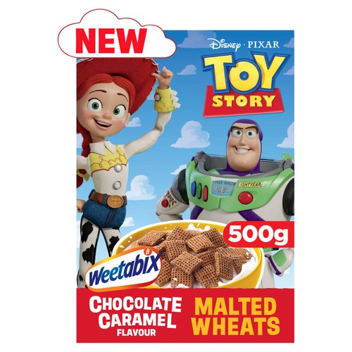 Disney Toy Story Chocolate Caramel Malted Wheats Cereal 