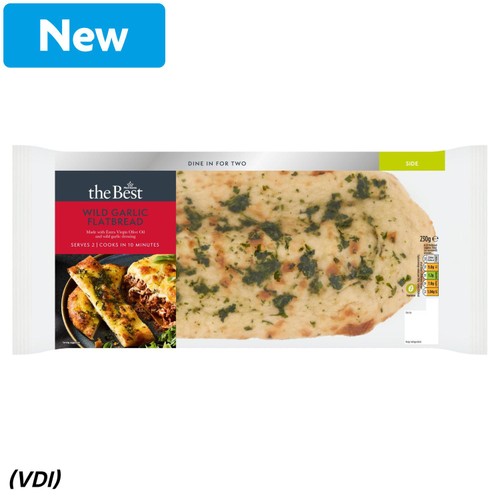 (VDI) Morrisons The Best Flatbread With Wild Garlic 225g