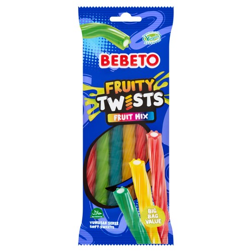 Bebeto Assorted Fruit Twists 