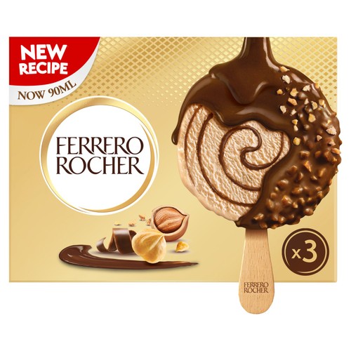 Ferrero Rocher Ice Cream   3 x 90ml