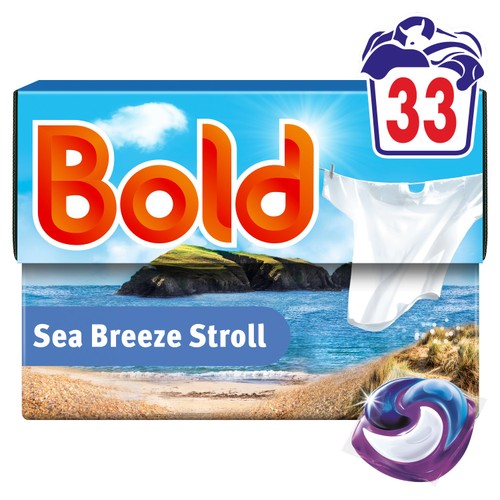 Bold Pods Sea Breeze Stroll Washing Liquid Capsules 33 Washes