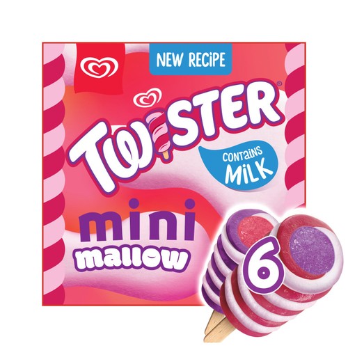 Twister Mini Mallow Ice Cream Lollies 6 x 50ml