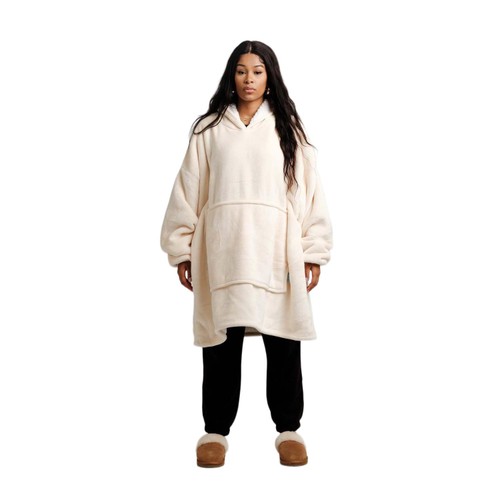 Ony Hoodie Blanket Cream/White Regular