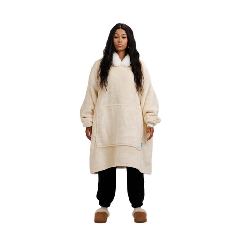 Ony Furlined Hoodie Blanket Cream/White Large