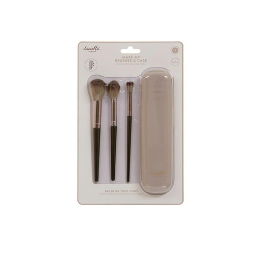 Danielle Creations Travel Make-Up Brushes With Silicone Cover thumbnail 2