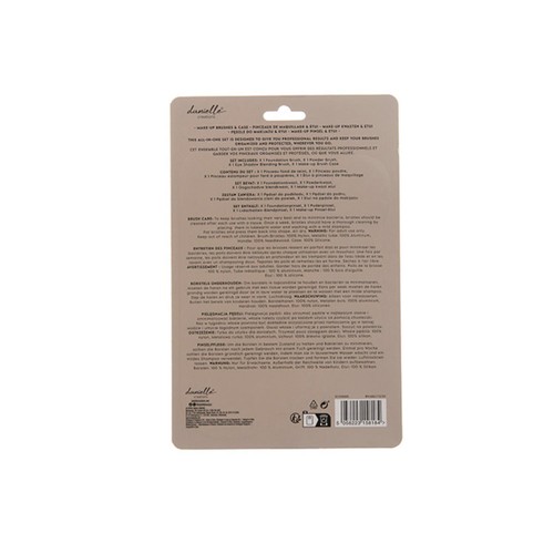 Danielle Creations Travel Make-Up Brushes With Silicone Cover thumbnail 3