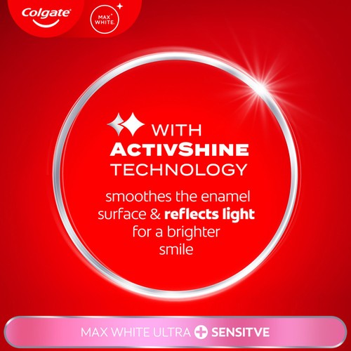 Colgate Max White Ultra Plus Sensitive Teeth Whitening Toothpaste thumbnail 4