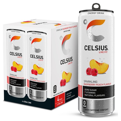 Celsius Raspberry & Peach 