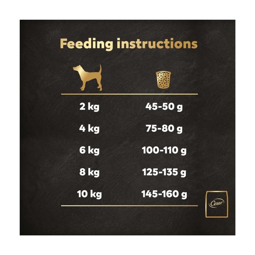Cesar Adult Dog Food Complete Dry With Chicken, Salmon And Vegetables 1.4kg thumbnail 4
