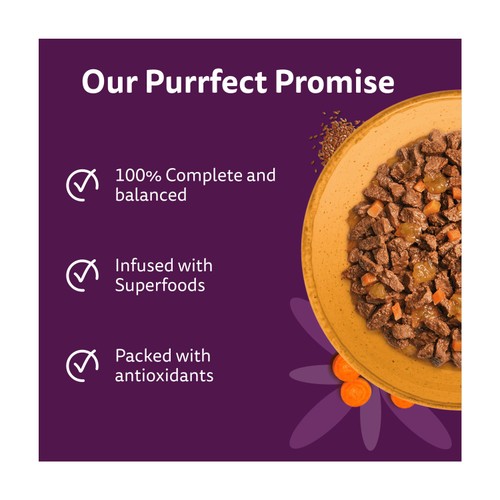 Whiskas 1+ Cat Pouches Superfoods With Poultry In Jelly thumbnail 2