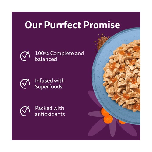 Whiskas 1+ Wet Cat Food Pouches Superfoods With Fish In Jelly 6 x 50g thumbnail 2