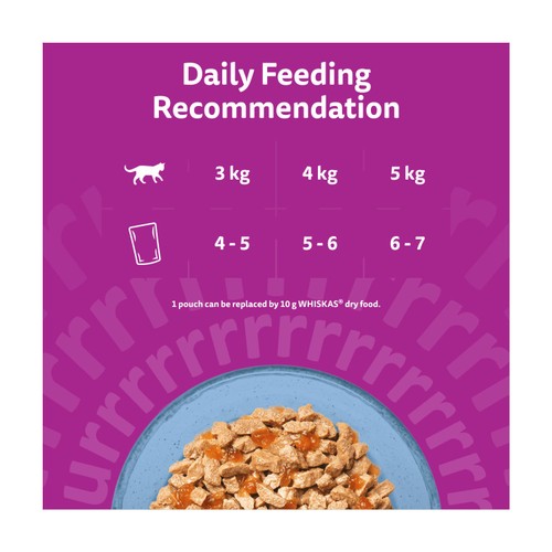 Whiskas 1+ Wet Cat Food Pouches Superfoods With Fish In Jelly 6 x 50g thumbnail 4
