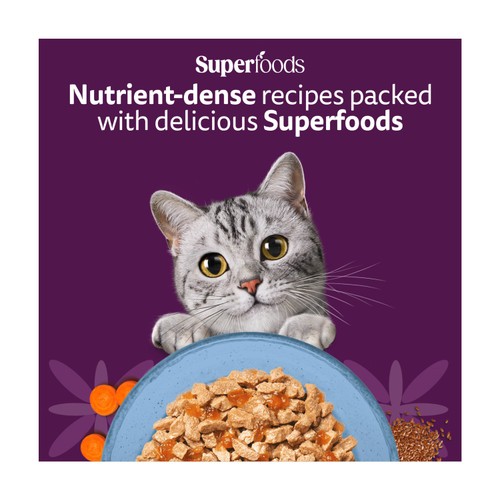Whiskas 1+ Wet Cat Food Pouches Superfoods With Fish In Jelly 6 x 50g thumbnail 5