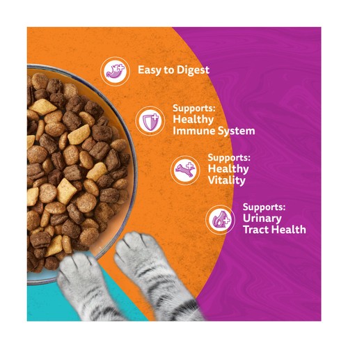 Whiskas 1+ Cat Food Complete Dry Duo Surf & Turf 800g thumbnail 6