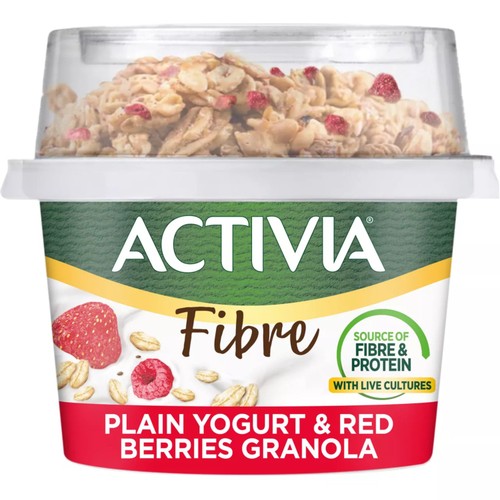 Activia Fibre Yogurt & Red Berries Granola   165g