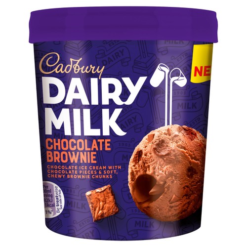 Cadbury Dairy Milk Chocolate Brownie Ice Cream Tub