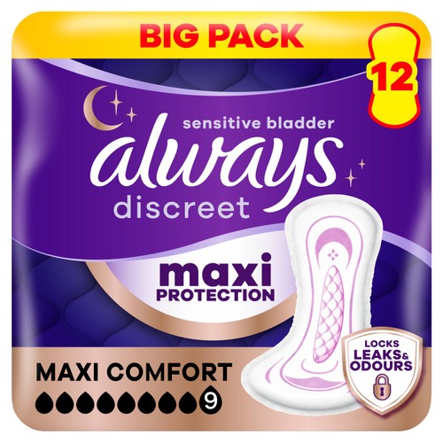 Always Discreet Maxi Protection Maxi Comfort Pads