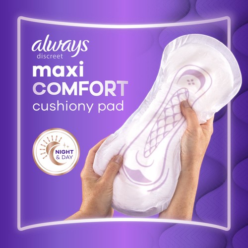 Always Discreet Maxi Protection Maxi Comfort Pads thumbnail 5