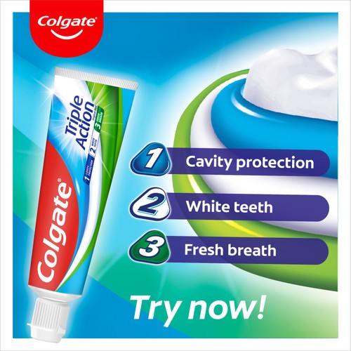 Colgate Triple Action Toothpaste  thumbnail 2