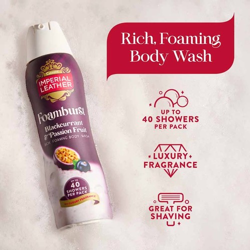 Imperial Leather Blackcurrant & Passionfruit Foam Burst thumbnail 2