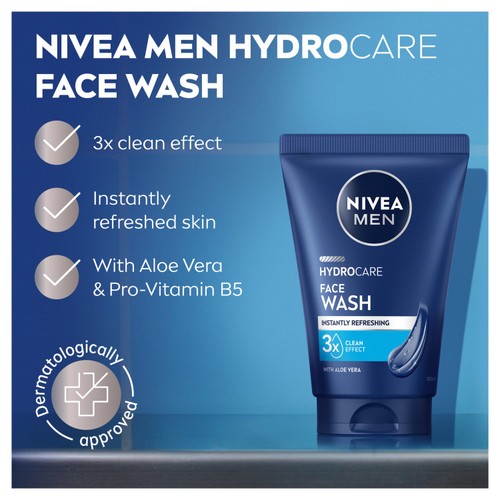 Nivea Men Hydrocare Face Wash  thumbnail 3