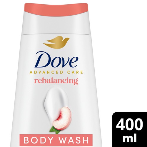Dove Rebalancing 24hr Moisturisation Advanced Care Body Wash Shower Gel 400ml