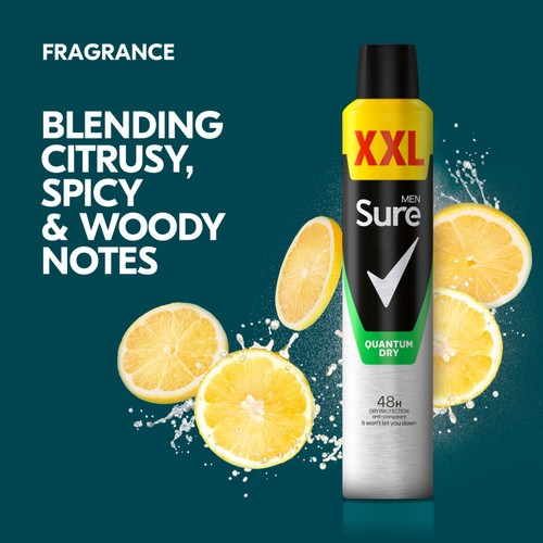 Sure For Men Anti-Perspirant Deodorant Quantum Dry thumbnail 3