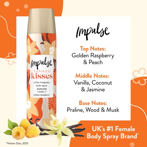Impulse Vanilla Kisses Body Spray  thumbnail 4