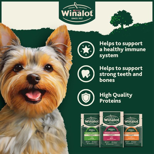 Winalot Meaty Chunks Small Dog Mixed In Gravy Dog Food thumbnail 2