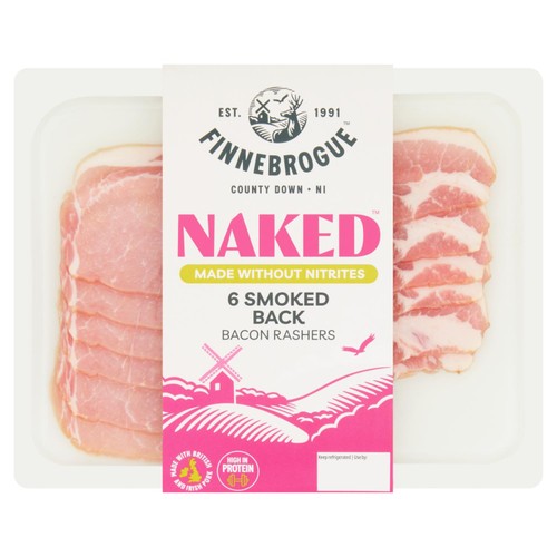 Finnebrogue 6 Naked Smoked Artisan Bacon 200g