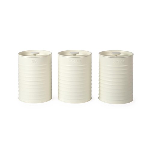 Russell Hobbs Ribbed 3pc Canister Set Cream thumbnail 2
