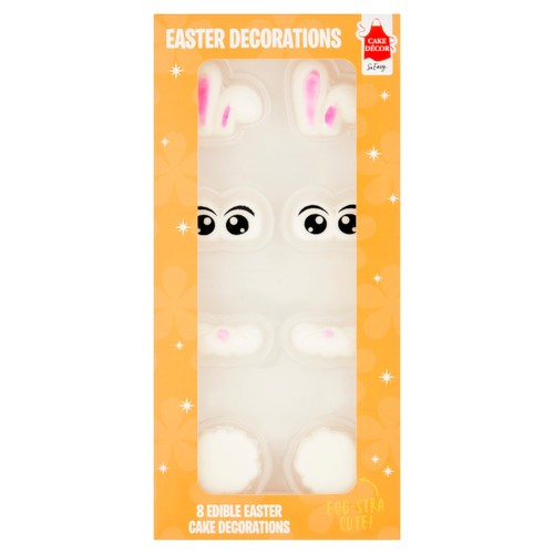 Cake Decor 8 Easter 2D Bunny Decorations